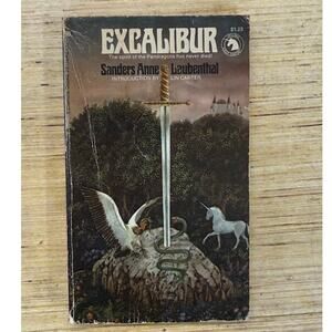 Excalibur by Sanders Anne Laubenthal 1973 1st Printing Paperback Fantasy